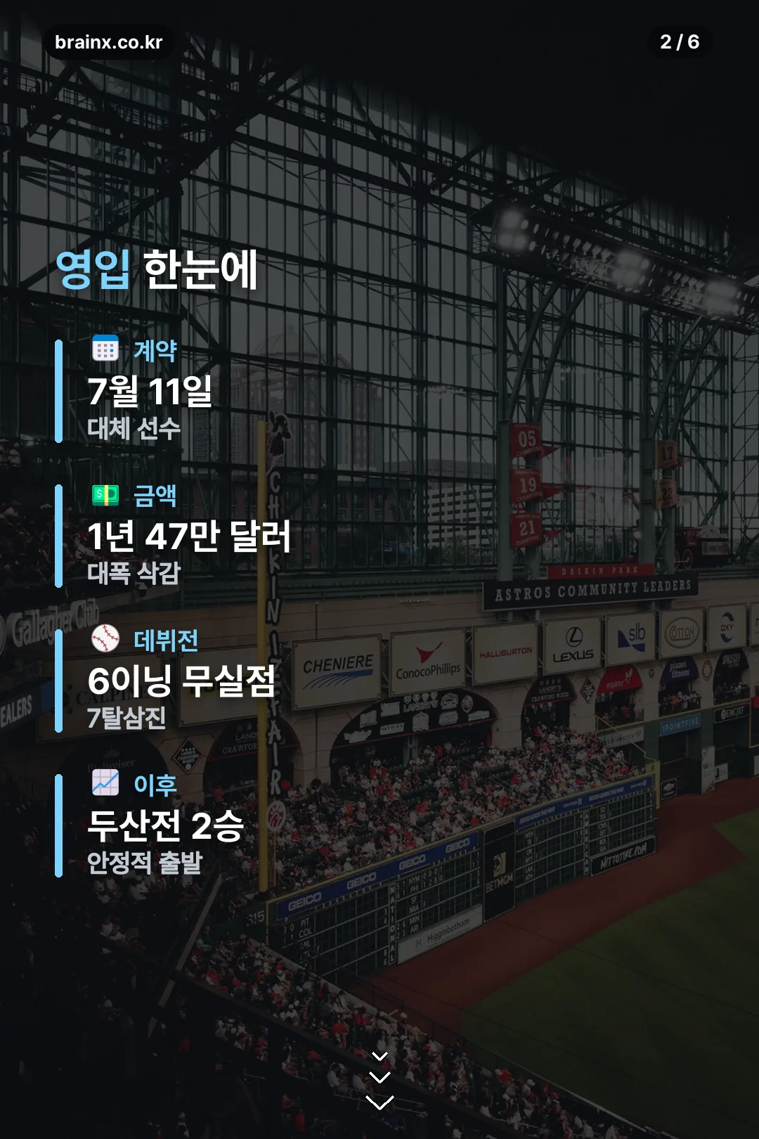 영입 정보 요약
