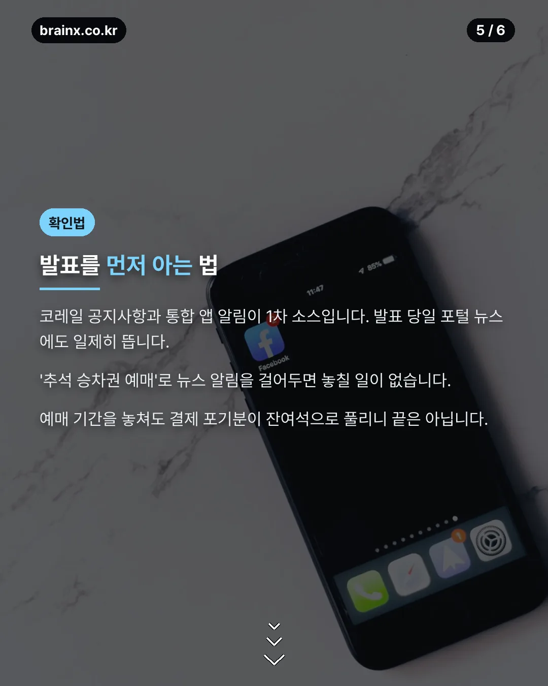 예매일 발표 확인 방법