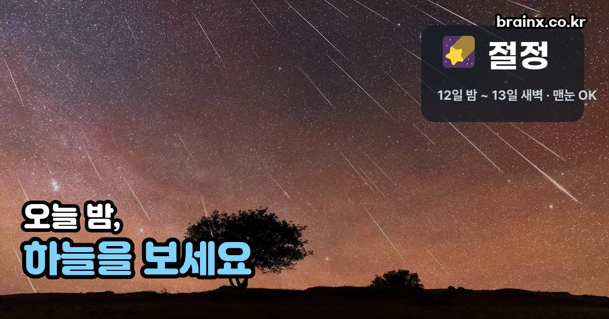 페르세우스 유성우 정리 썸네일