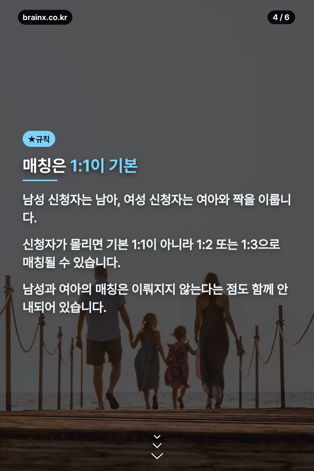 매칭은 1:1이 기본