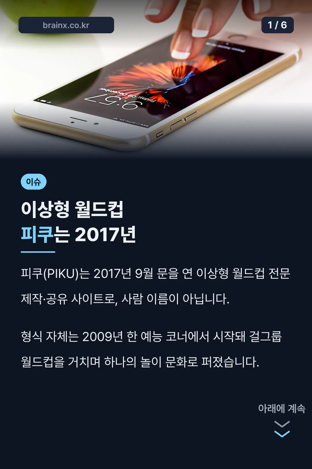 이상형 월드컵 피쿠는 2017년