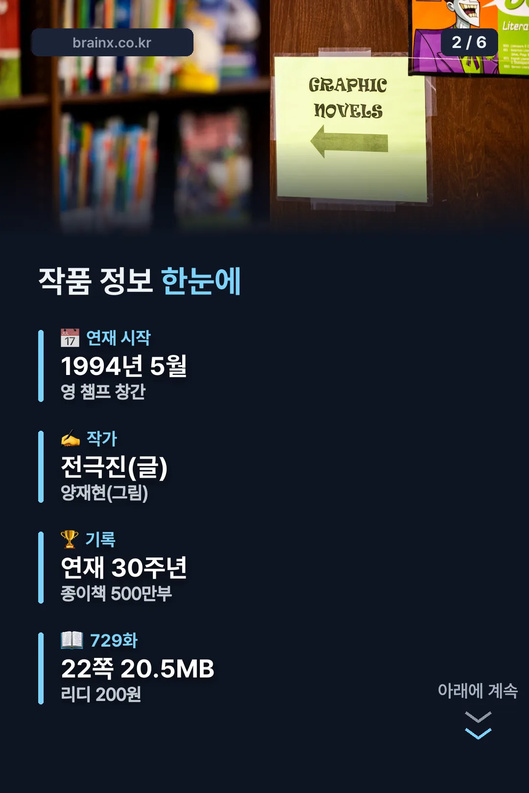 작품 기본 정보 한눈에