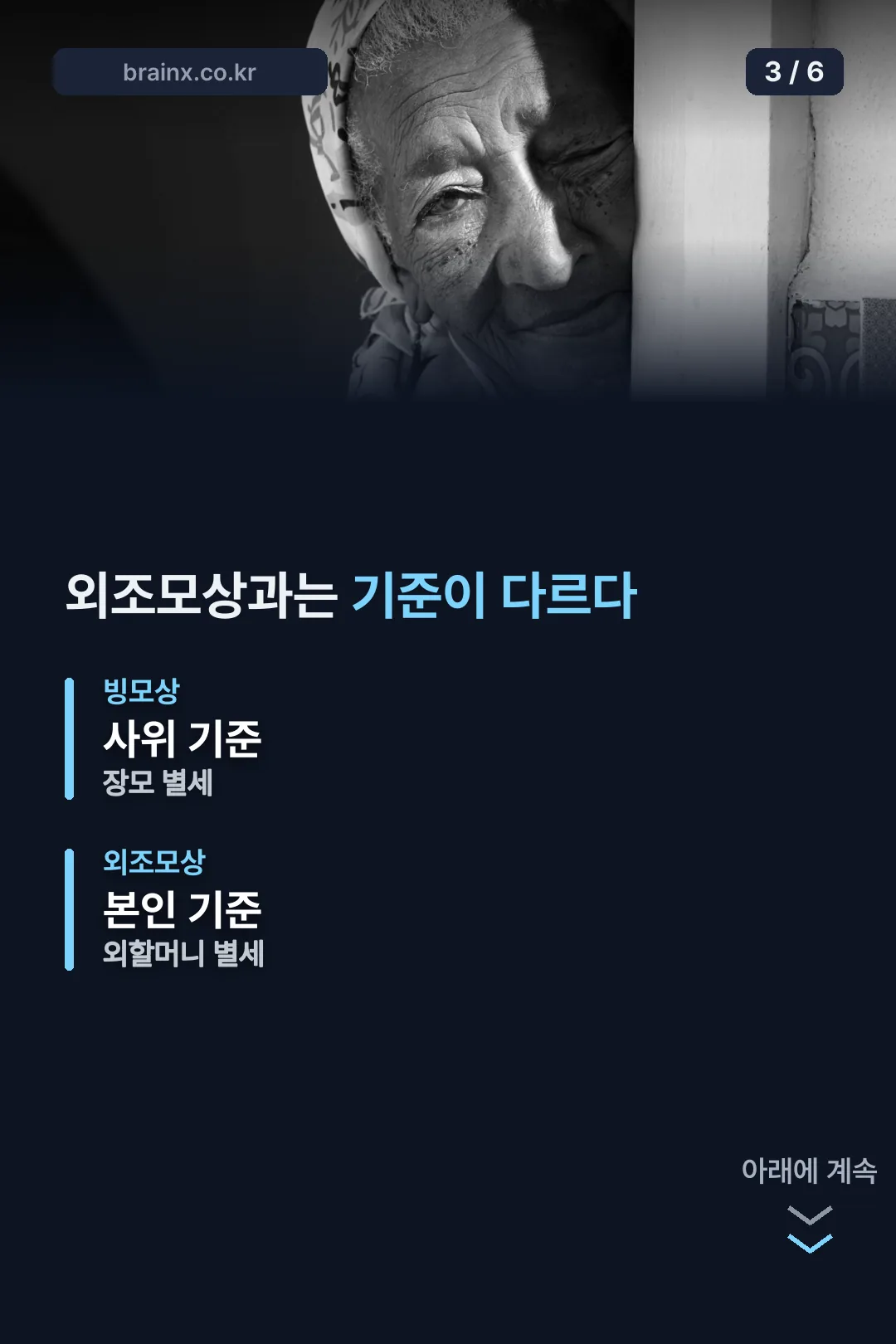 외조모상과 기준 차이