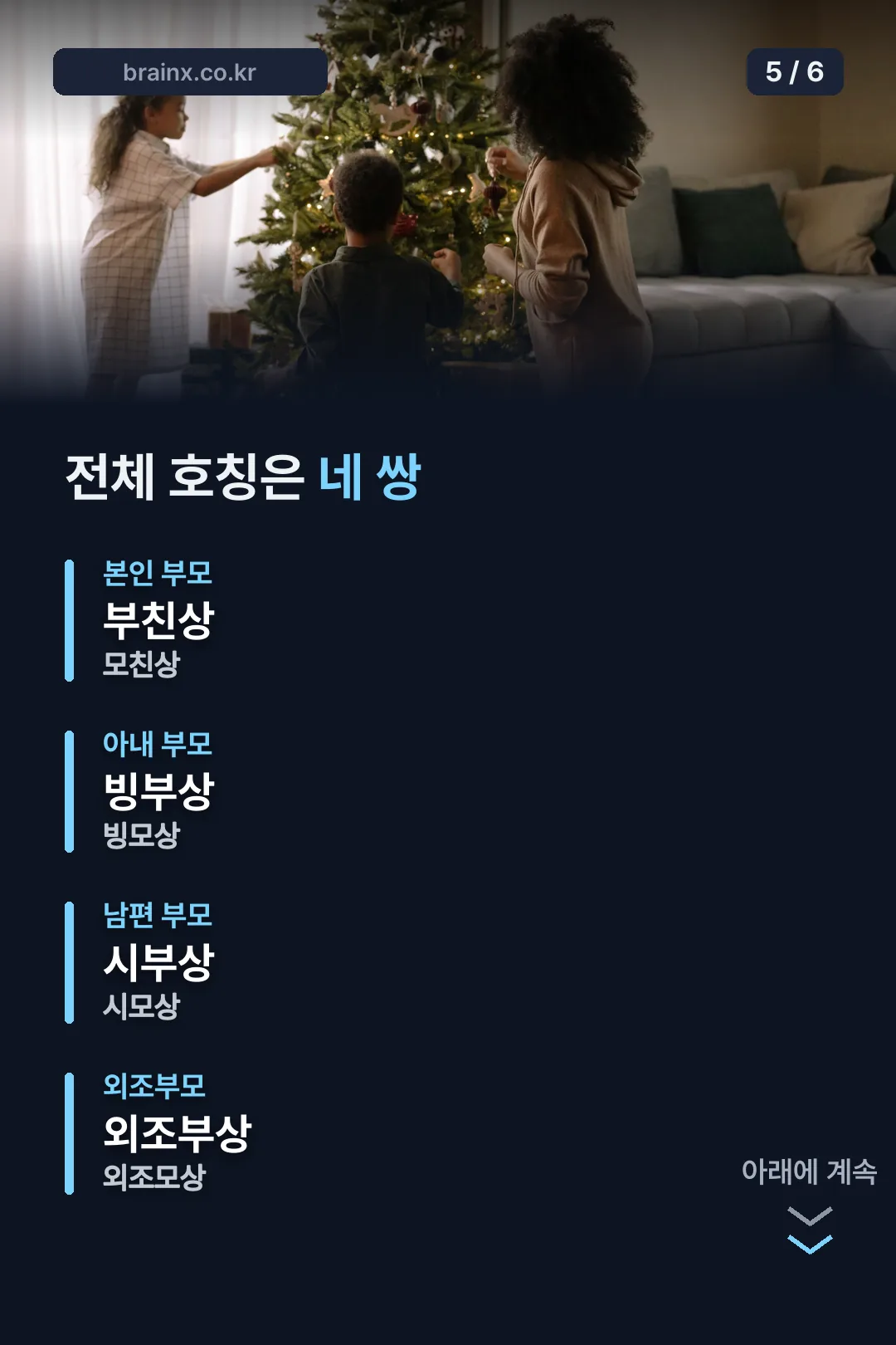 전체 호칭 네 쌍