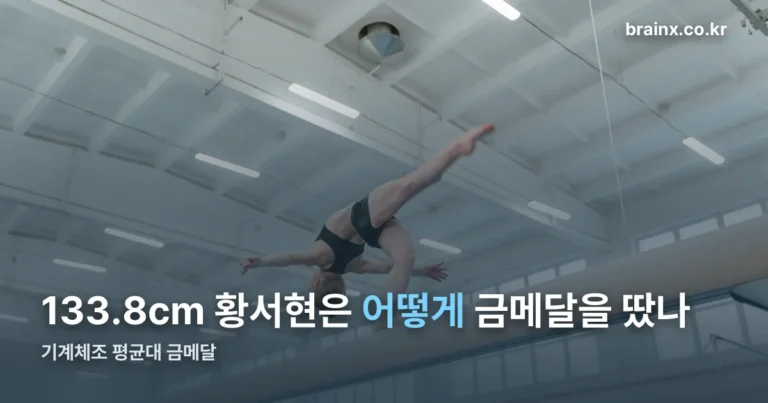 황서현 — 133.8cm가 따낸 40년 만의 평균대 금메달