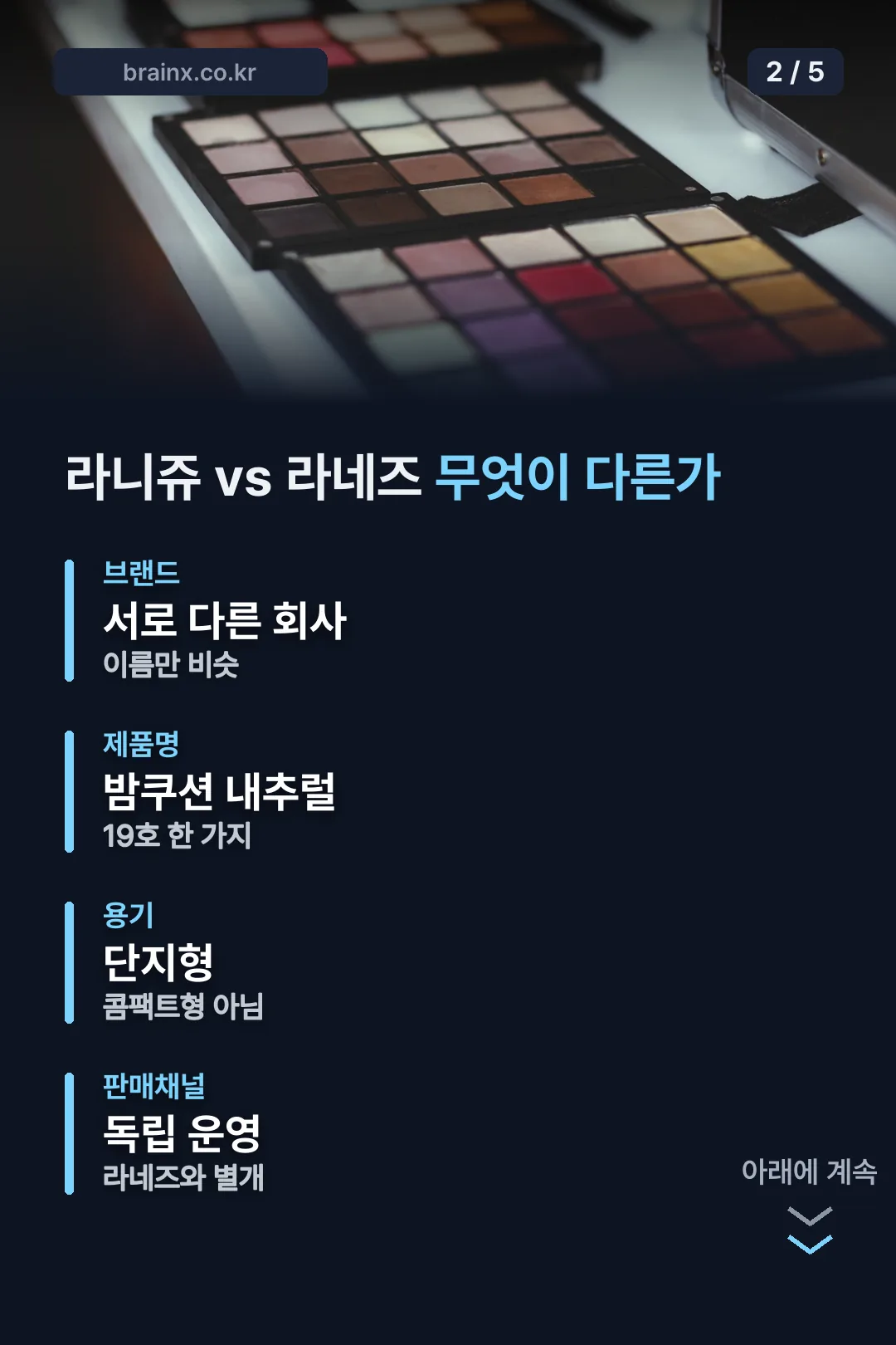 라니쥬 vs 라네즈 비교