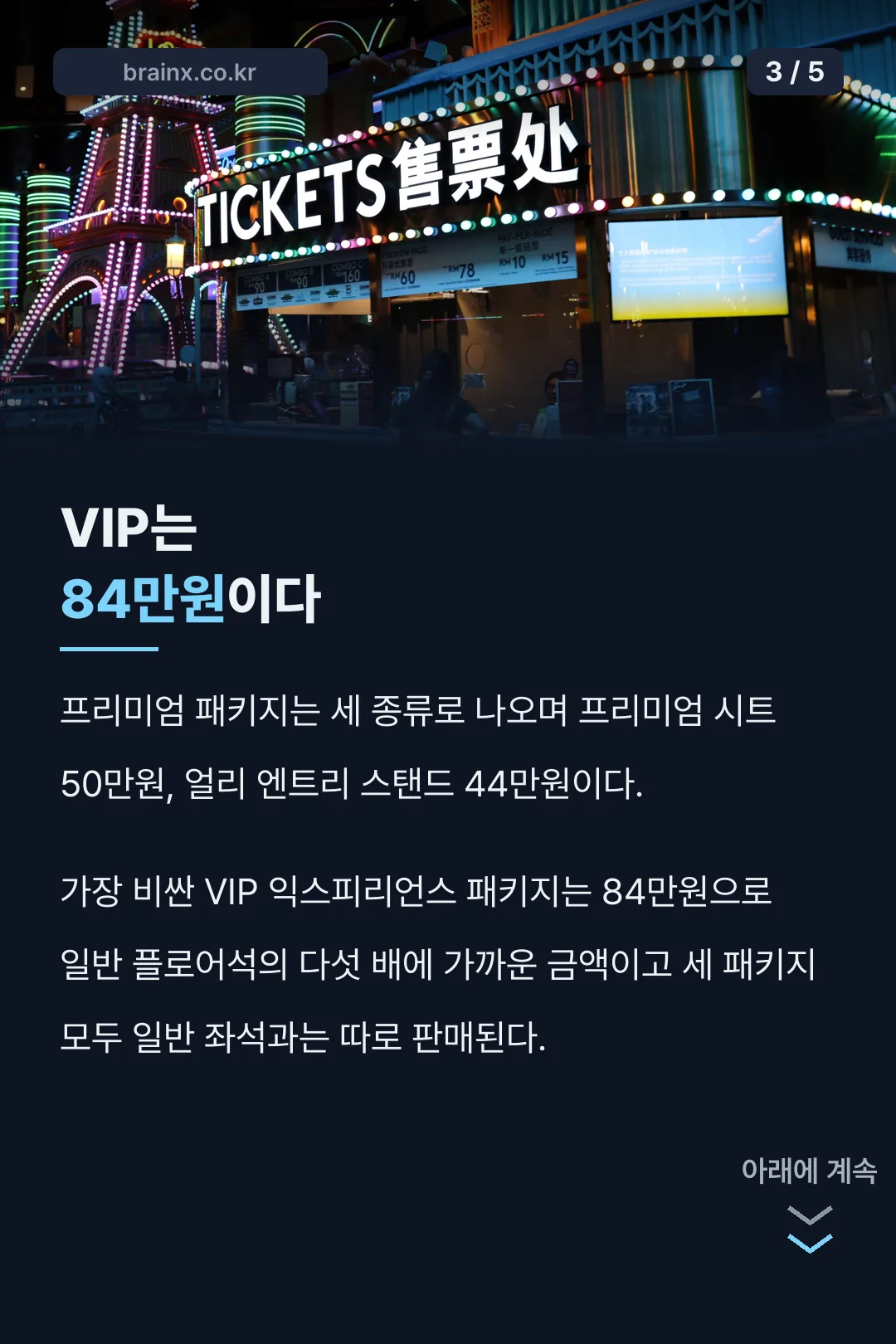 프리미엄 패키지 가격